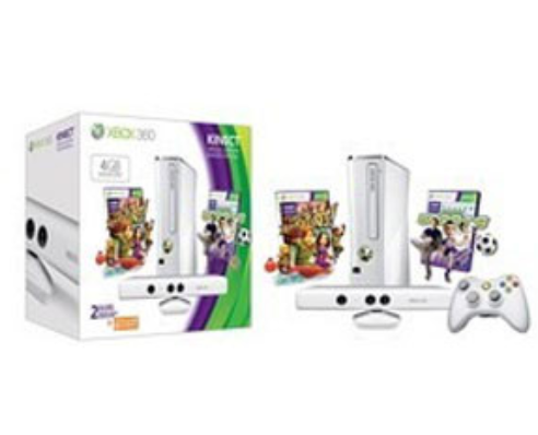 微软Xbox360 slim Kinect 白色套装(4GB)