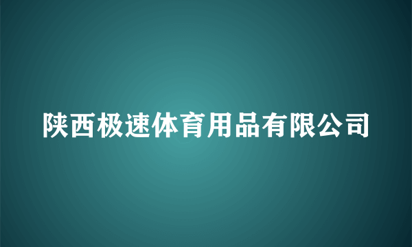 陕西极速体育用品有限公司