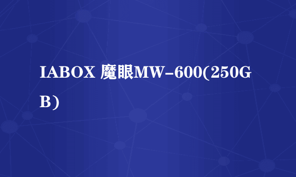 IABOX 魔眼MW-600(250GB)