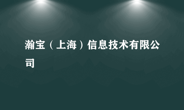 瀚宝（上海）信息技术有限公司