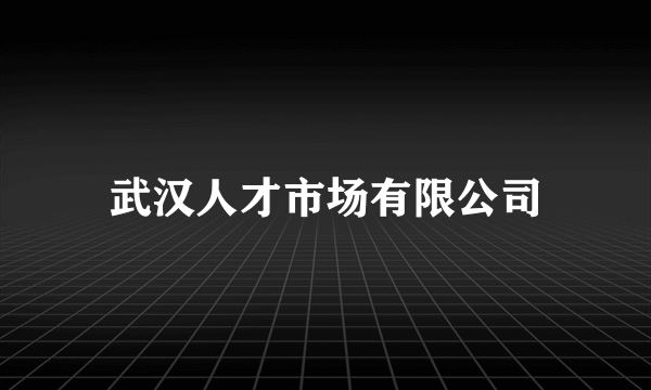 武汉人才市场有限公司