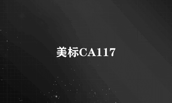 美标CA117