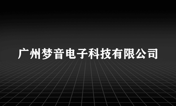 广州梦音电子科技有限公司