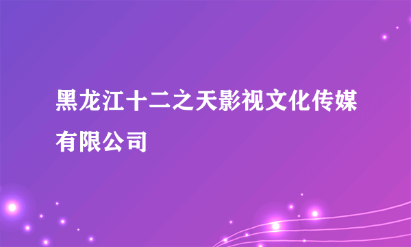 黑龙江十二之天影视文化传媒有限公司