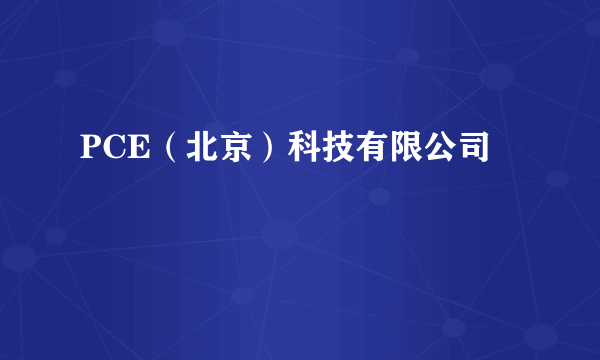 PCE（北京）科技有限公司