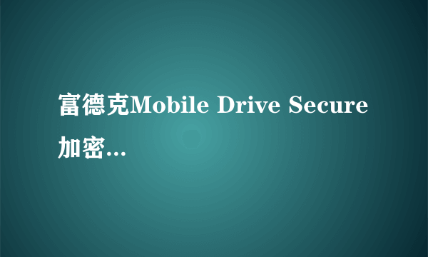 富德克Mobile Drive Secure 加密王(250GB)