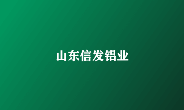 山东信发铝业