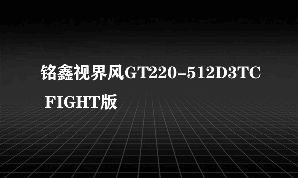 铭鑫视界风GT220-512D3TC FIGHT版