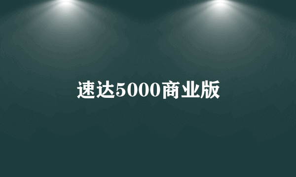 速达5000商业版