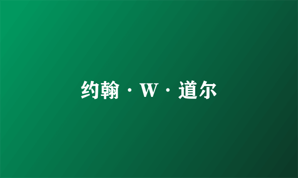 约翰·W·道尔