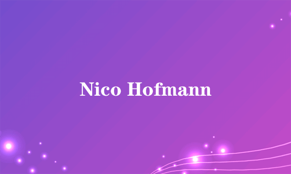 Nico Hofmann