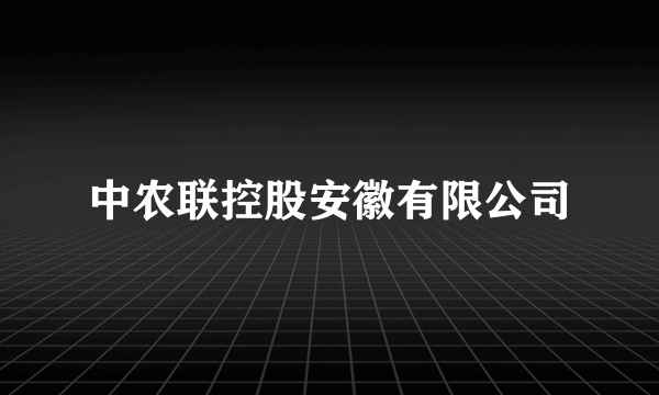 中农联控股安徽有限公司