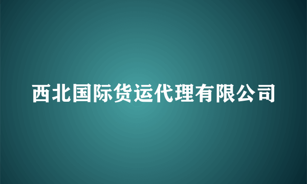 西北国际货运代理有限公司