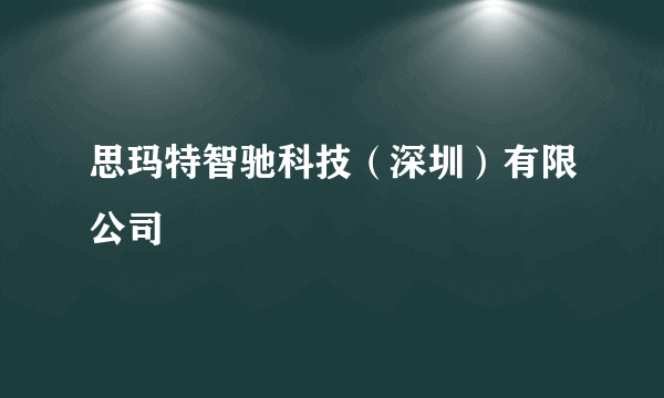 思玛特智驰科技（深圳）有限公司