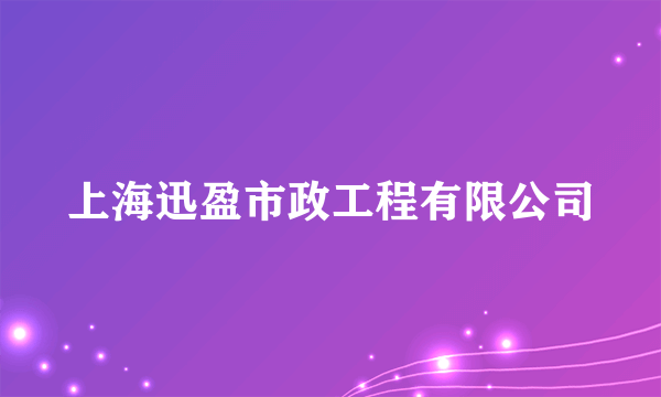 上海迅盈市政工程有限公司