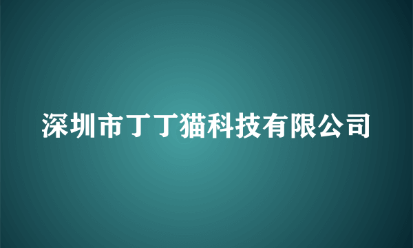 深圳市丁丁猫科技有限公司