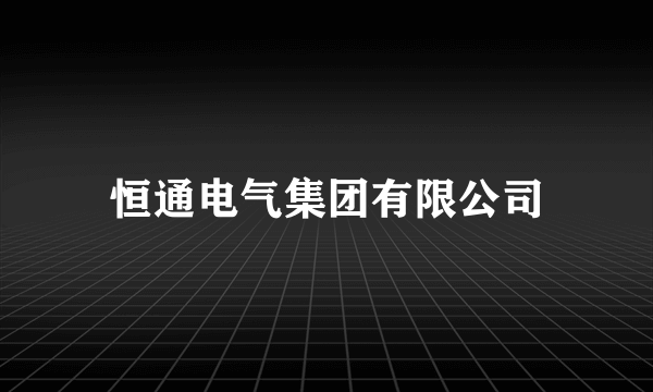 恒通电气集团有限公司