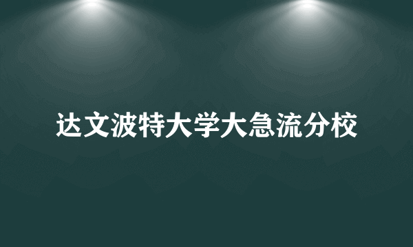 达文波特大学大急流分校