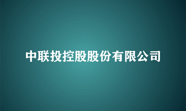 中联投控股股份有限公司