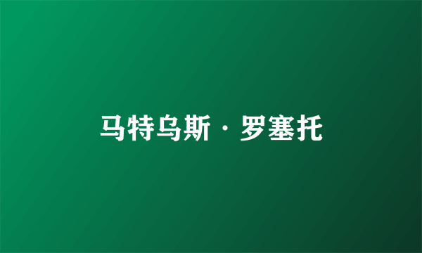 马特乌斯·罗塞托