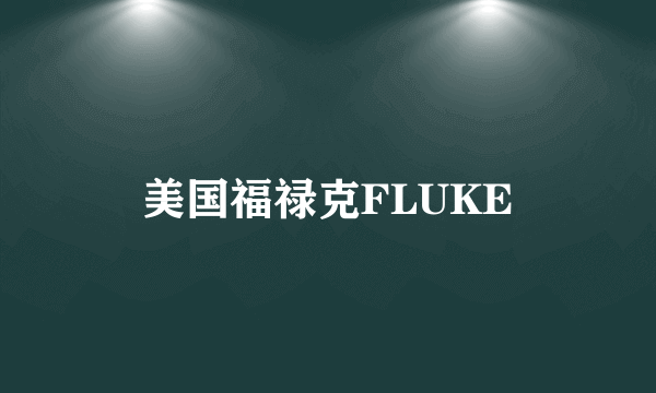 美国福禄克FLUKE