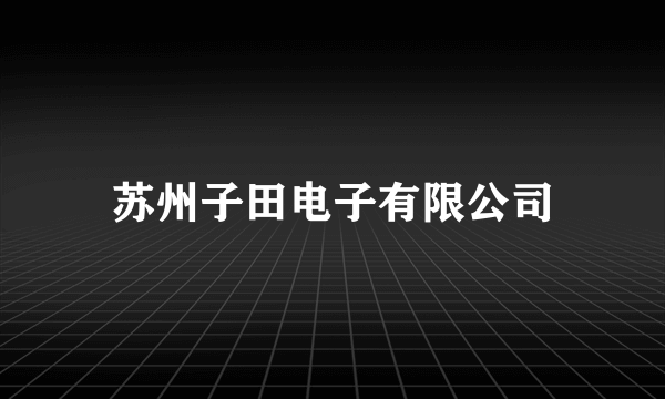 苏州子田电子有限公司