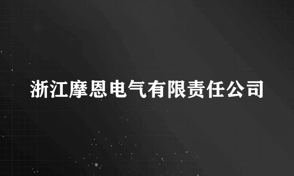 浙江摩恩电气有限责任公司