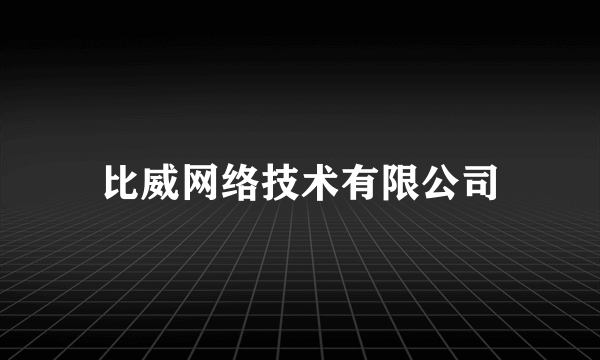 比威网络技术有限公司