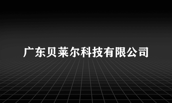 广东贝莱尔科技有限公司