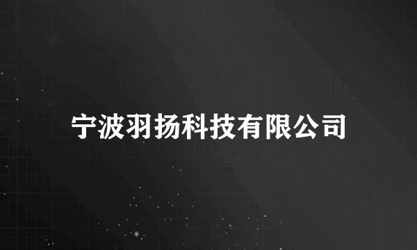 宁波羽扬科技有限公司