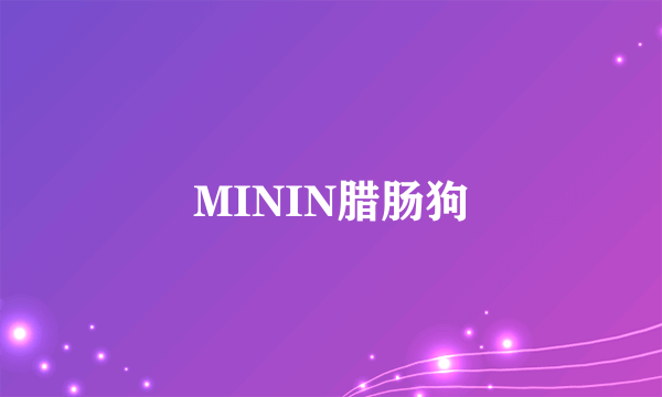 MININ腊肠狗