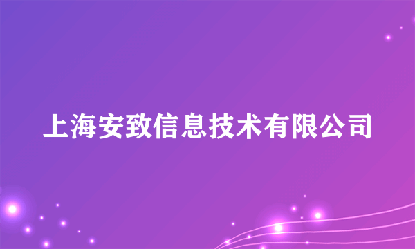 上海安致信息技术有限公司