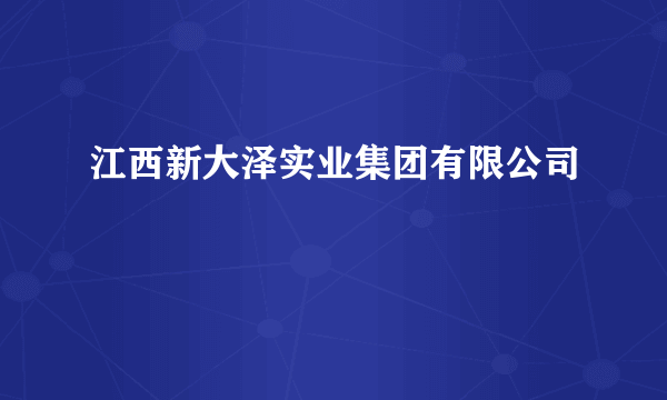 江西新大泽实业集团有限公司