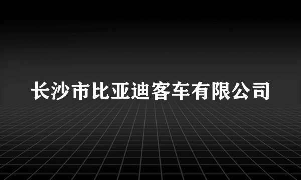 长沙市比亚迪客车有限公司