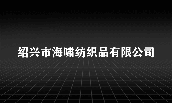 绍兴市海啸纺织品有限公司