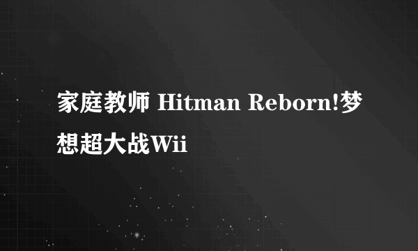 家庭教师 Hitman Reborn!梦想超大战Wii