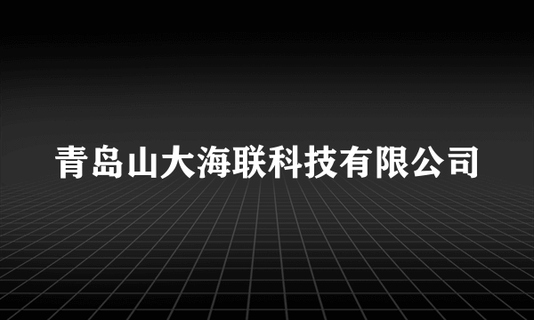 青岛山大海联科技有限公司