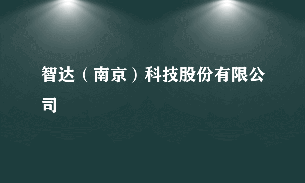 智达（南京）科技股份有限公司