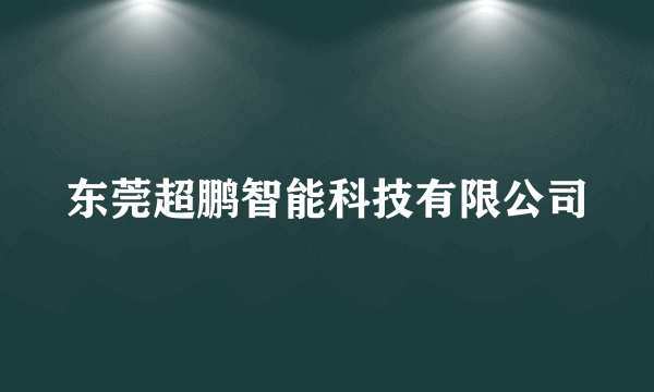 东莞超鹏智能科技有限公司