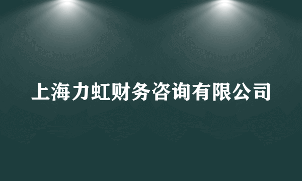 上海力虹财务咨询有限公司