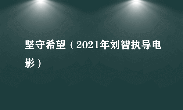 坚守希望（2021年刘智执导电影）