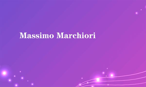 Massimo Marchiori