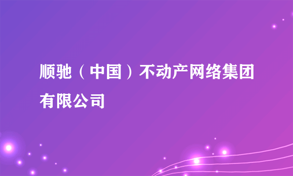 顺驰（中国）不动产网络集团有限公司