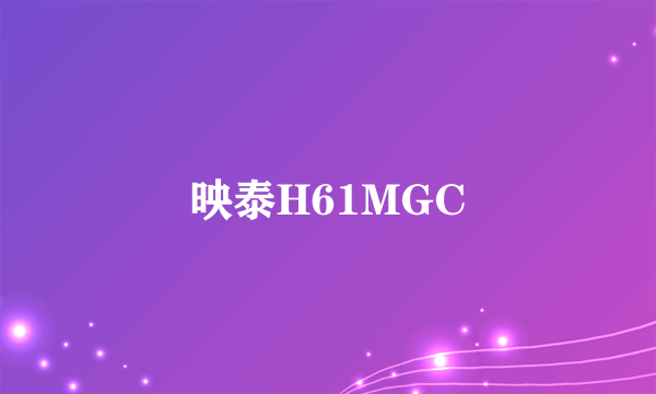 映泰H61MGC