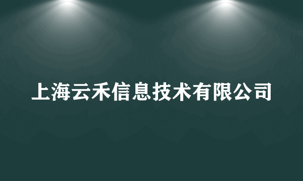 上海云禾信息技术有限公司