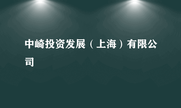 中崎投资发展（上海）有限公司