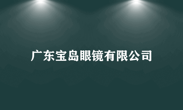 广东宝岛眼镜有限公司