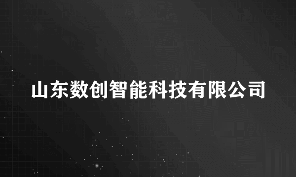 山东数创智能科技有限公司