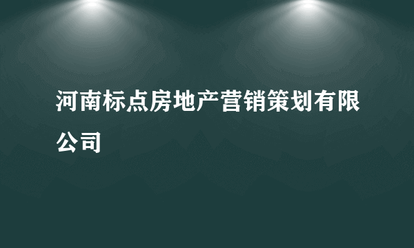 河南标点房地产营销策划有限公司