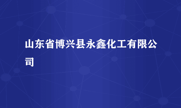 山东省博兴县永鑫化工有限公司